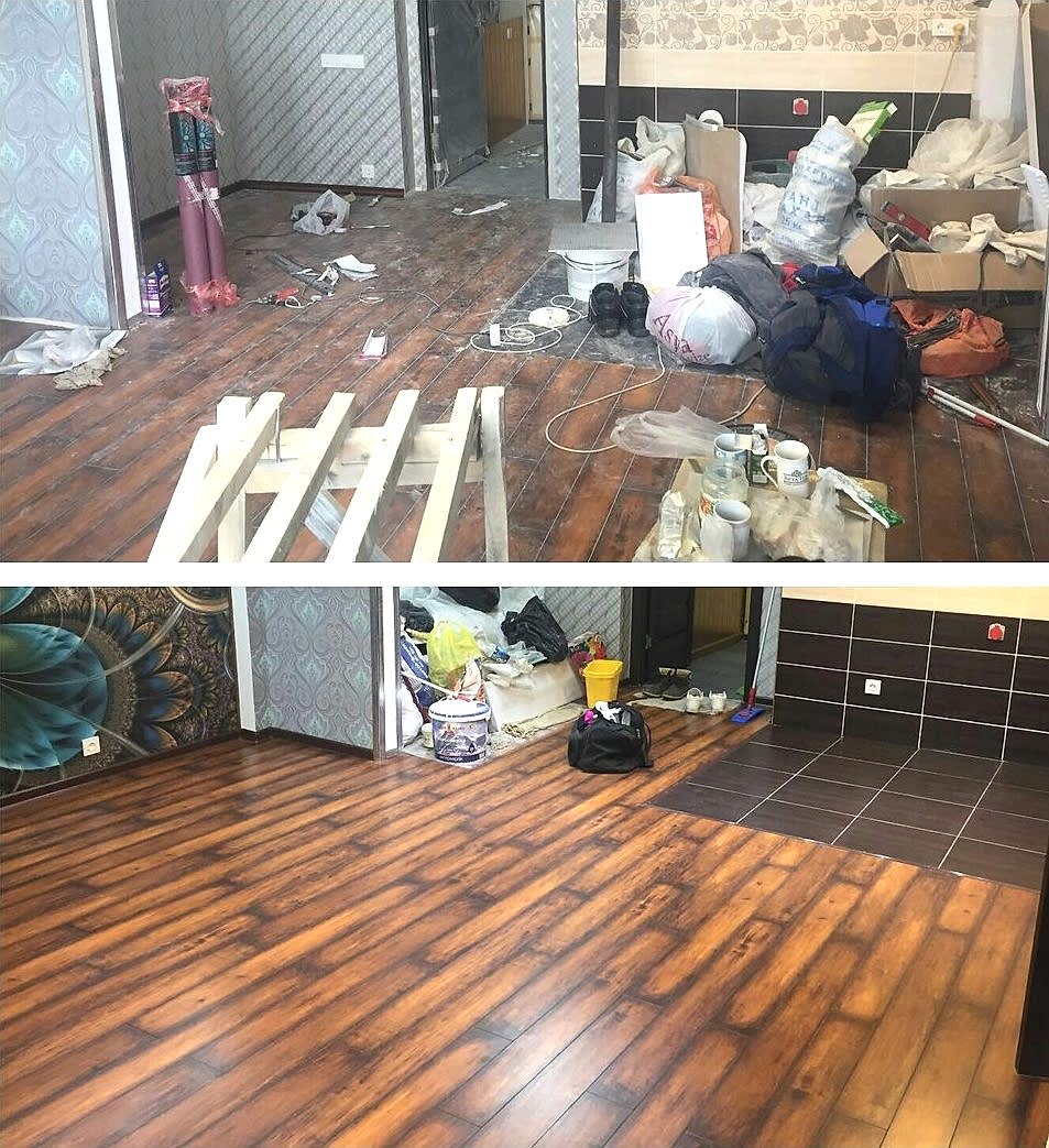 Уборка после ремонта 2-х комнатной квартиры 40 м2