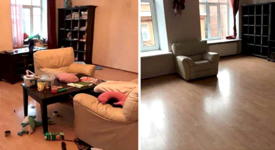 Поддерживающая уборка 4-х комнатной квартиры