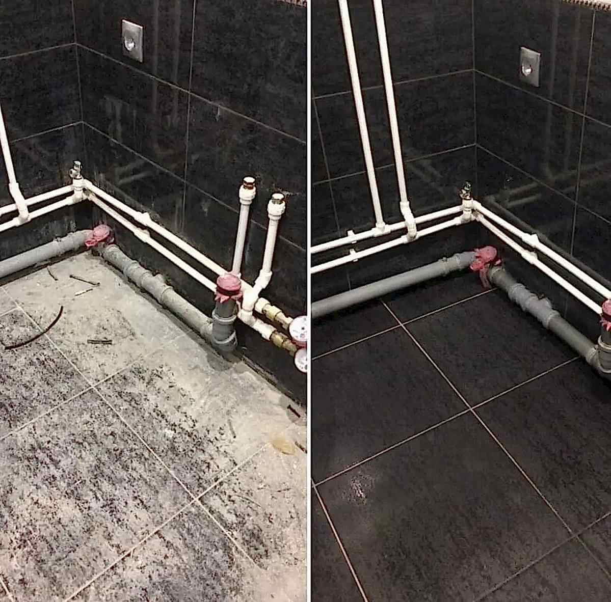 Уборка после ремонта в ванной комнате