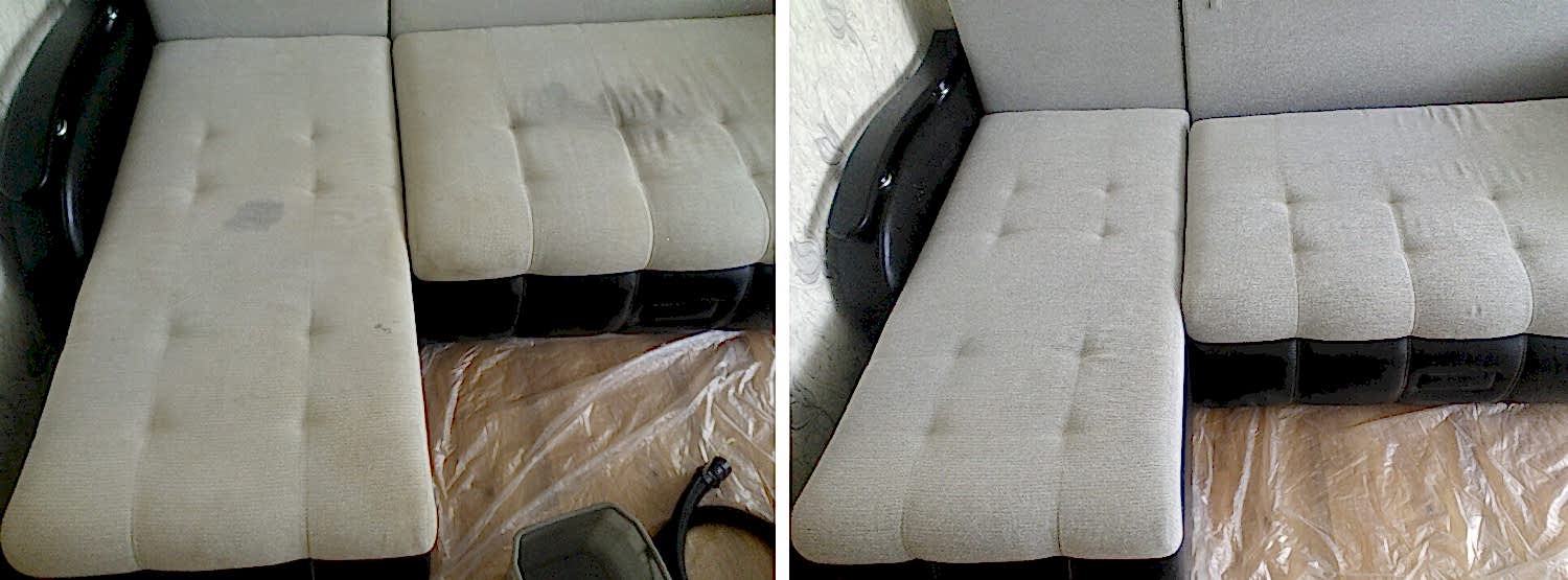 Химчистка светлого дивана