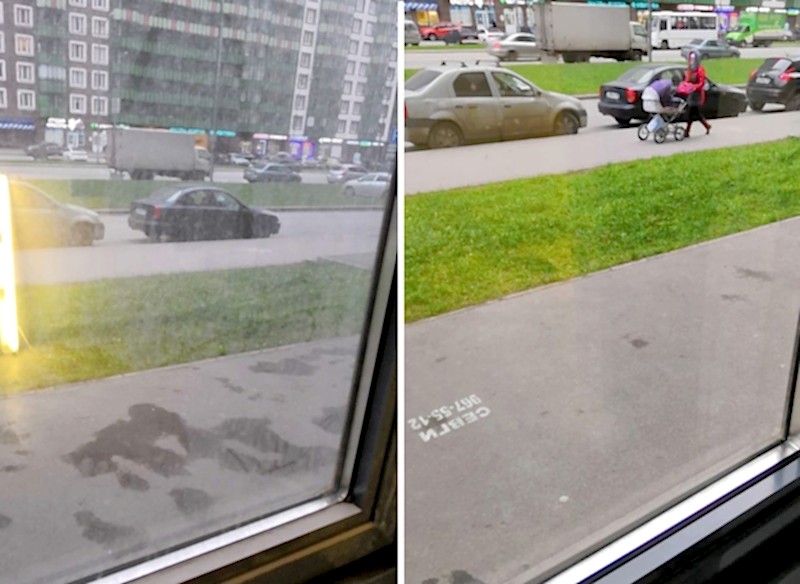 Мытье окон в бизнес-центре