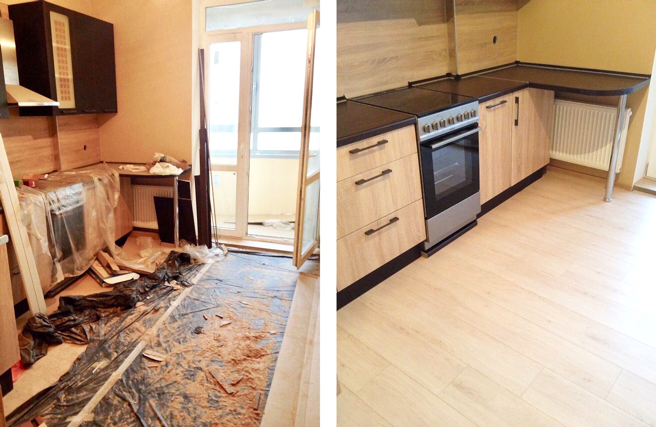 Уборка после ремонта 3-х комнатной квартиры за 5 ч.