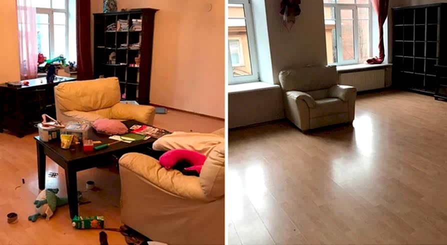 Поддерживающая уборка 4-х комнатной квартиры