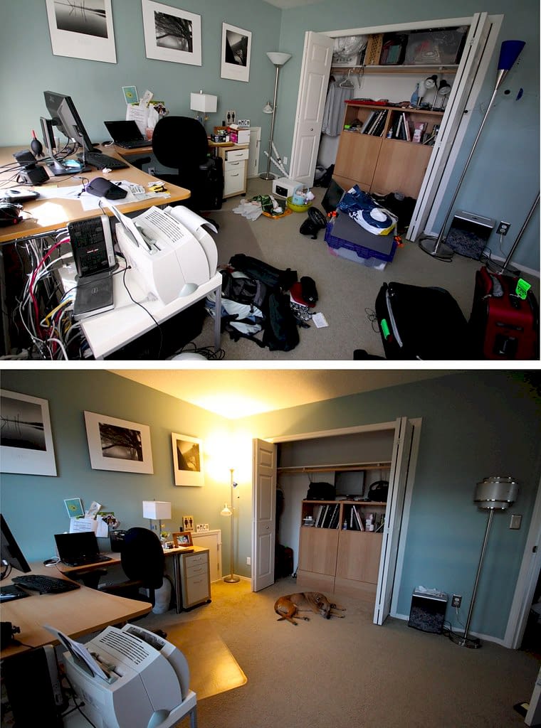 Генеральная уборка в комнате за 4 ч.