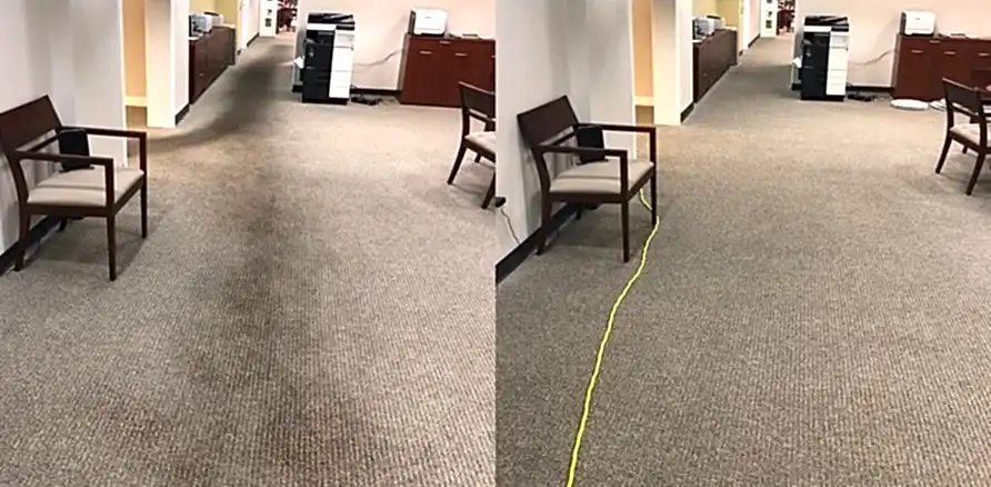 Чистка коврового покрытия в офисе