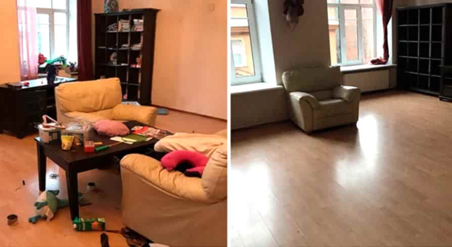 Поддерживающая уборка 4-х комнатной квартиры Поддерживающая уборка 4-х комнатной квартиры