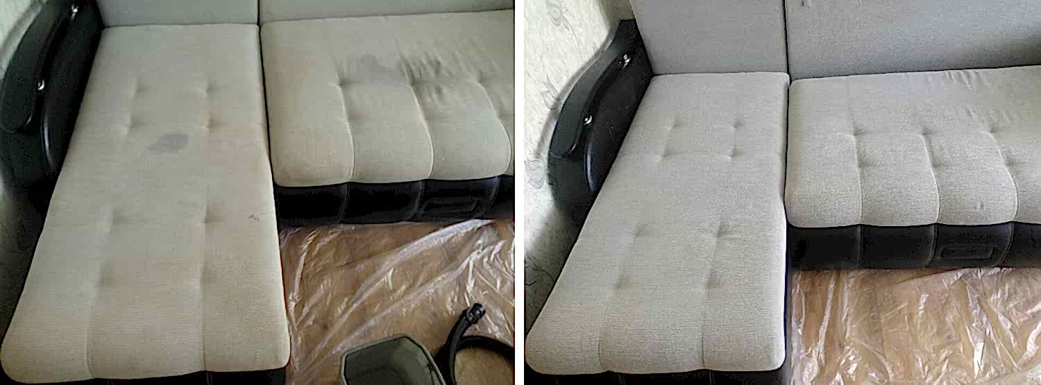 Химчистка светлого дивана