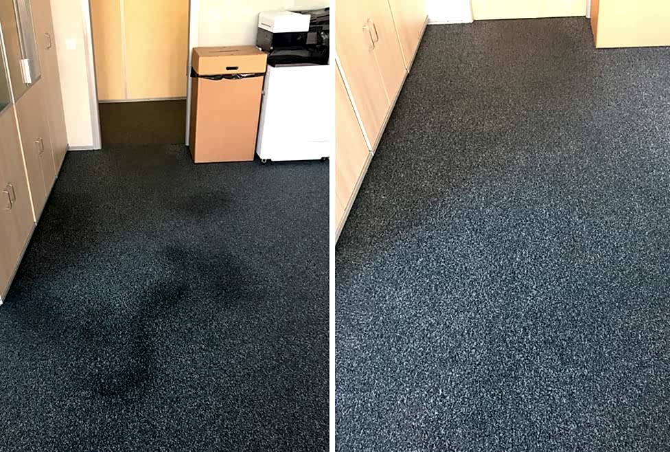 Химчистка ковролина в офисе