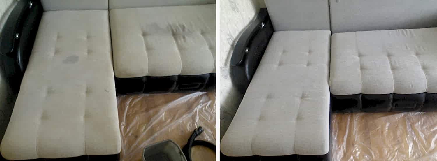 Химчистка светлого дивана