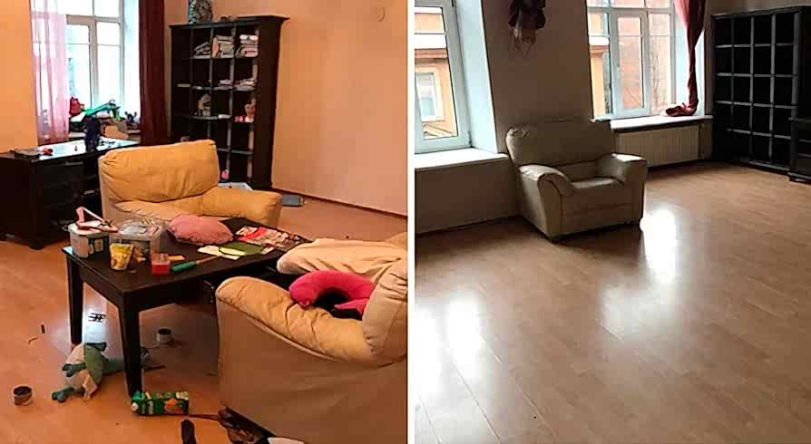 Поддерживающая уборка 4-х комнатной квартиры Поддерживающая уборка 4-х комнатной квартиры