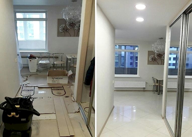 Уборка после ремонта 3-х комнатной квартиры 60 м2 Уборка после ремонта 3-х комнатной квартиры 60 м2