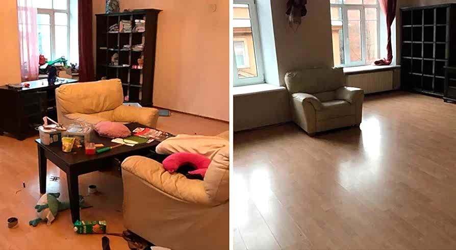 Поддерживающая уборка 4-х комнатной квартиры