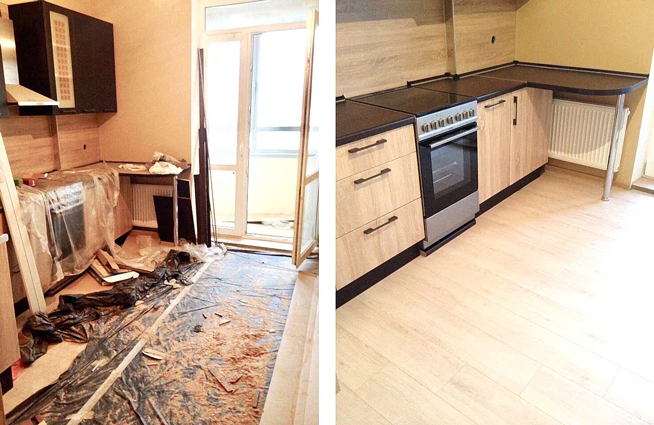 Уборка после ремонта 3-х комнатной квартиры за 5 ч.