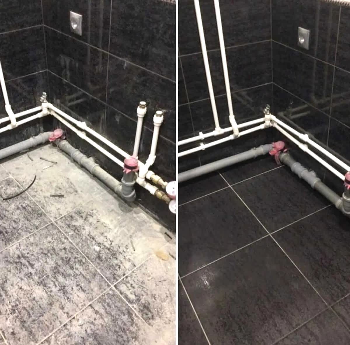 Уборка после ремонта в ванной комнате