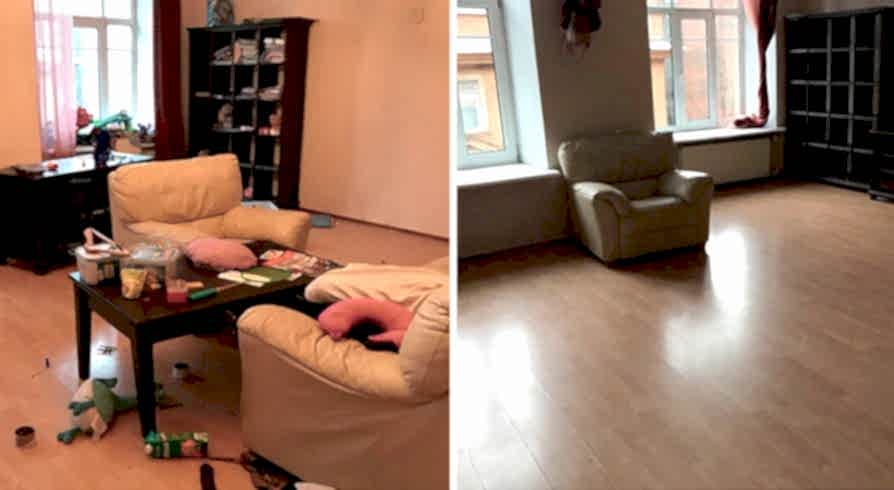 Поддерживающая уборка 4-х комнатной квартиры