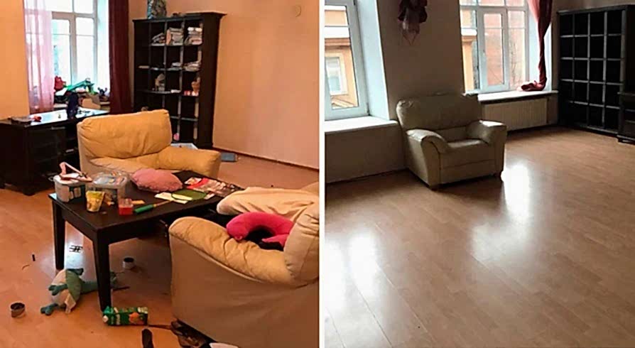 Поддерживающая уборка 4-х комнатной квартиры