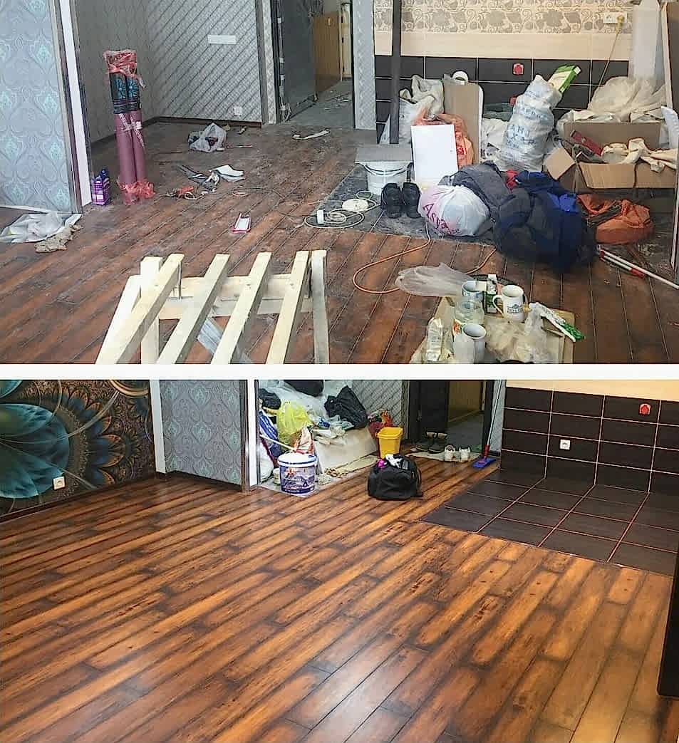 Уборка после ремонта 2-х комнатной квартиры 40 м2 Уборка после ремонта 2-х комнатной квартиры 40 м2