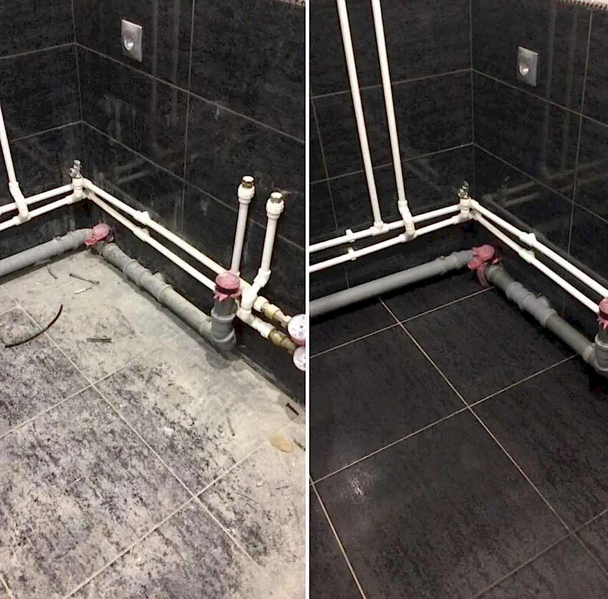 Уборка после ремонта в ванной комнате