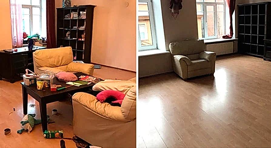 Поддерживающая уборка 4-х комнатной квартиры