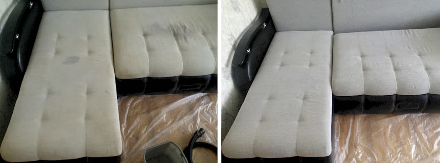 Химчистка светлого дивана