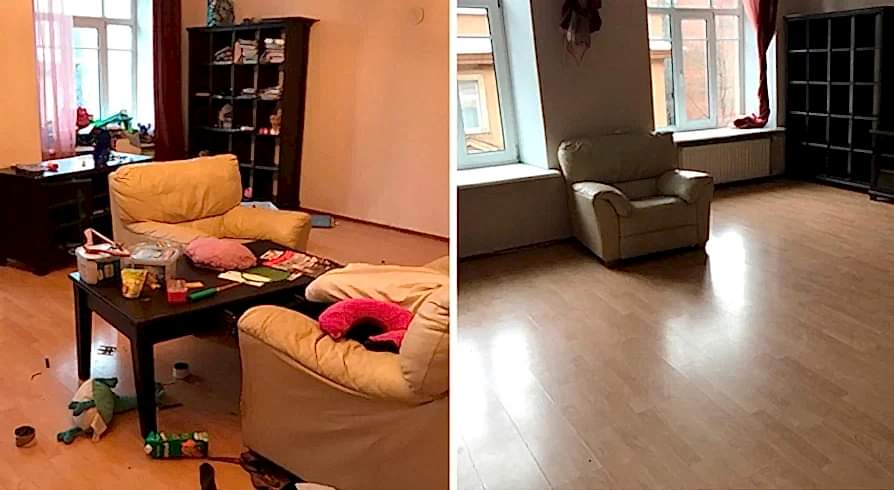 Поддерживающая уборка 4-х комнатной квартиры