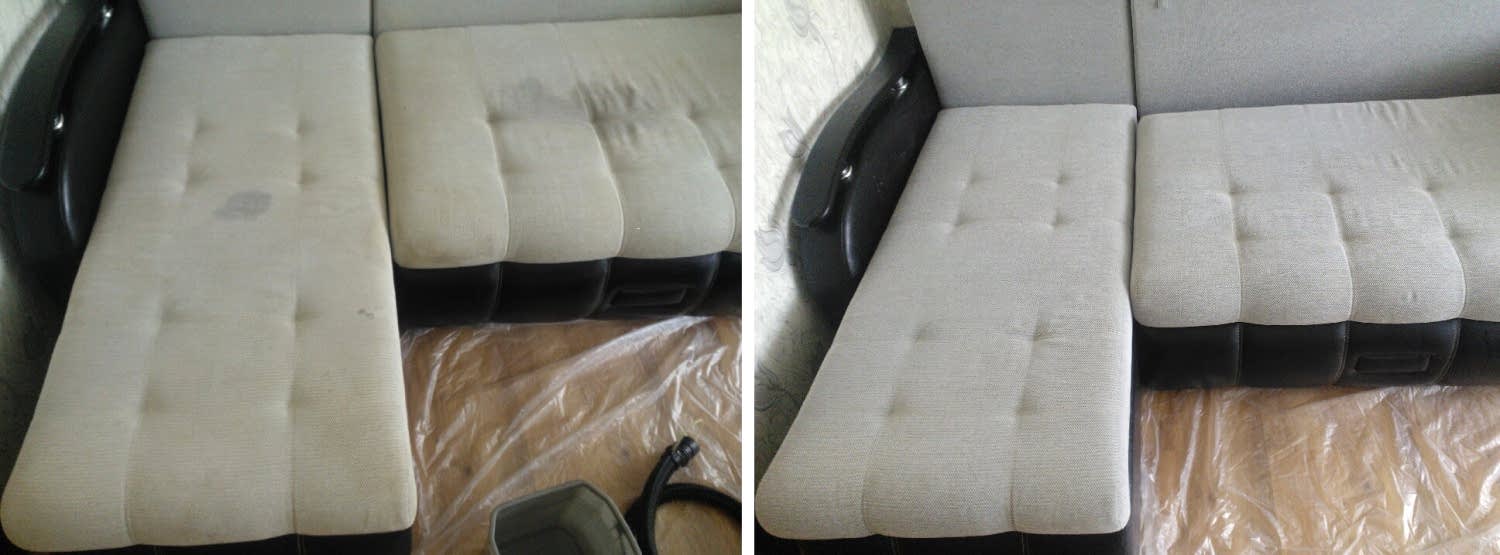 Химчистка светлого дивана