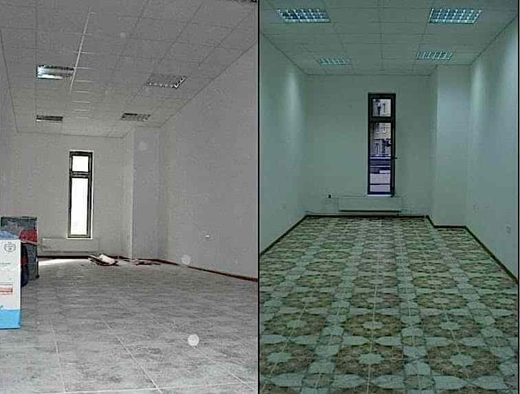 Уборка офиса 50 м2 после ремонта