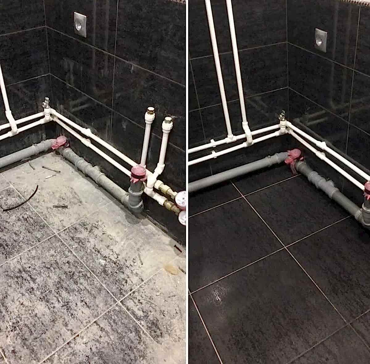 Уборка после ремонта в ванной комнате