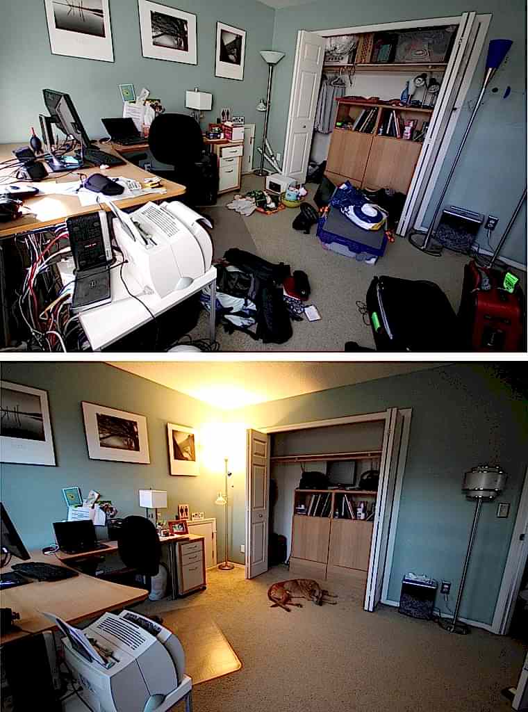 Генеральная уборка в комнате за 4 ч.