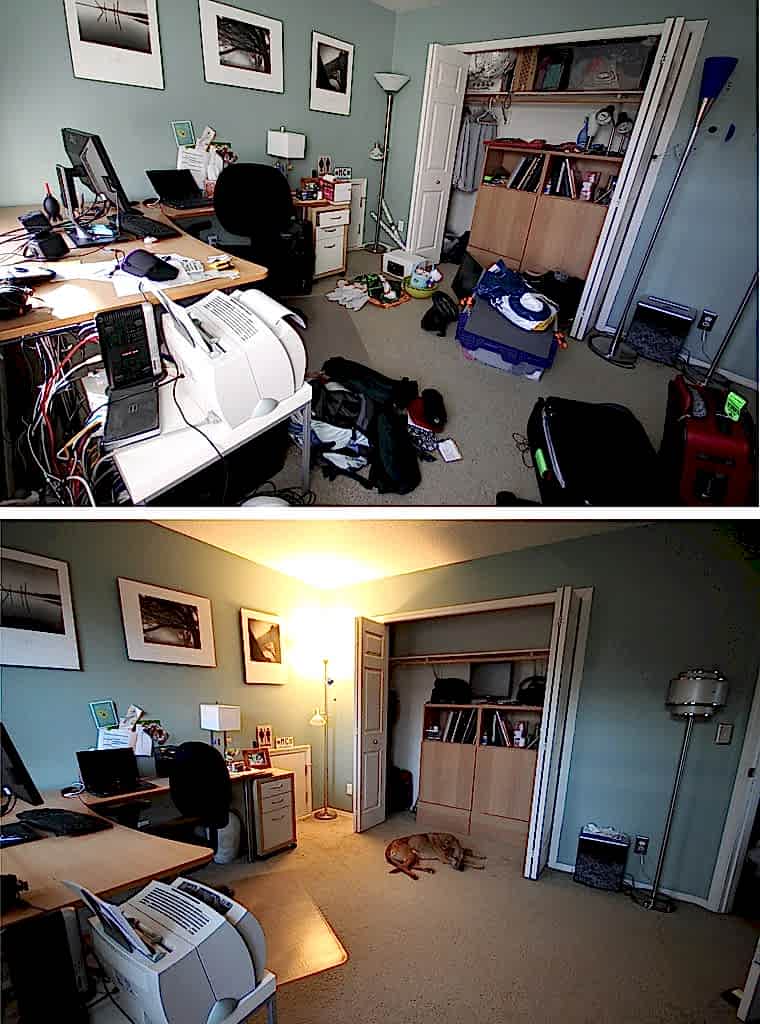 Генеральная уборка в комнате за 4 ч.