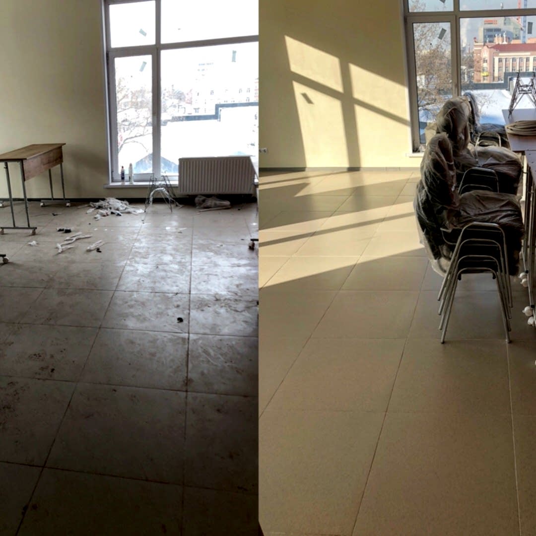 Генеральный клининг офиса 90 м2 