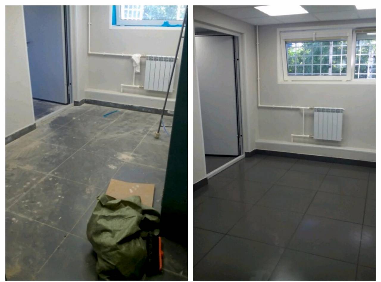 Уборка офиса 100 м2 после ремонта за 2 ч.