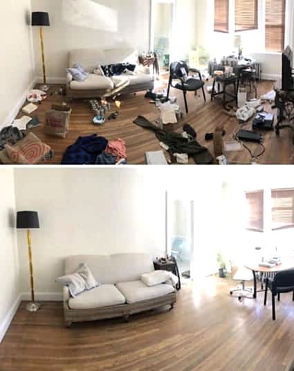 Уборка однокомнатной квартиры 18 м2