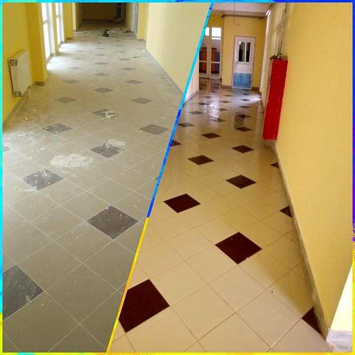 Уборка офиса 165 м2 после ремонта