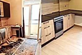 Уборка после ремонта 2-х комнатной квартиры 1000 м