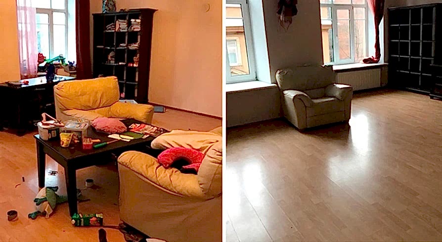 Поддерживающая уборка 4-х комнатной квартиры Поддерживающая уборка 4-х комнатной квартиры