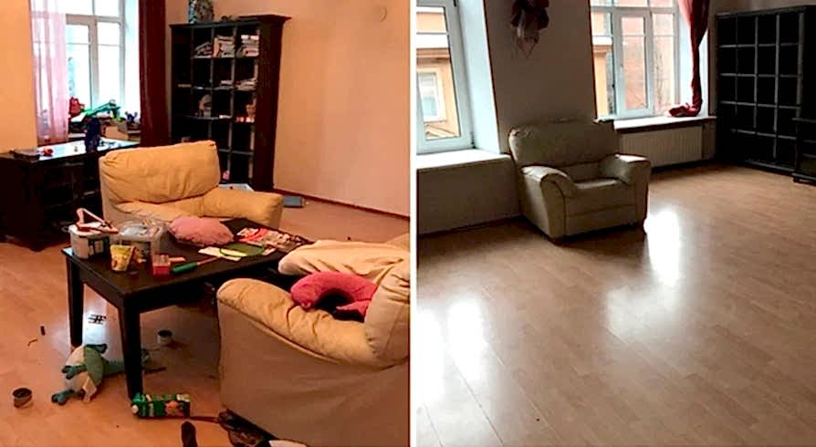 Поддерживающая уборка 4-х комнатной квартиры