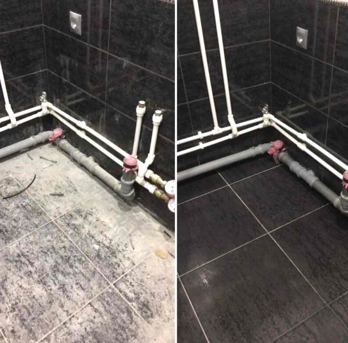 Уборка после ремонта в ванной комнате