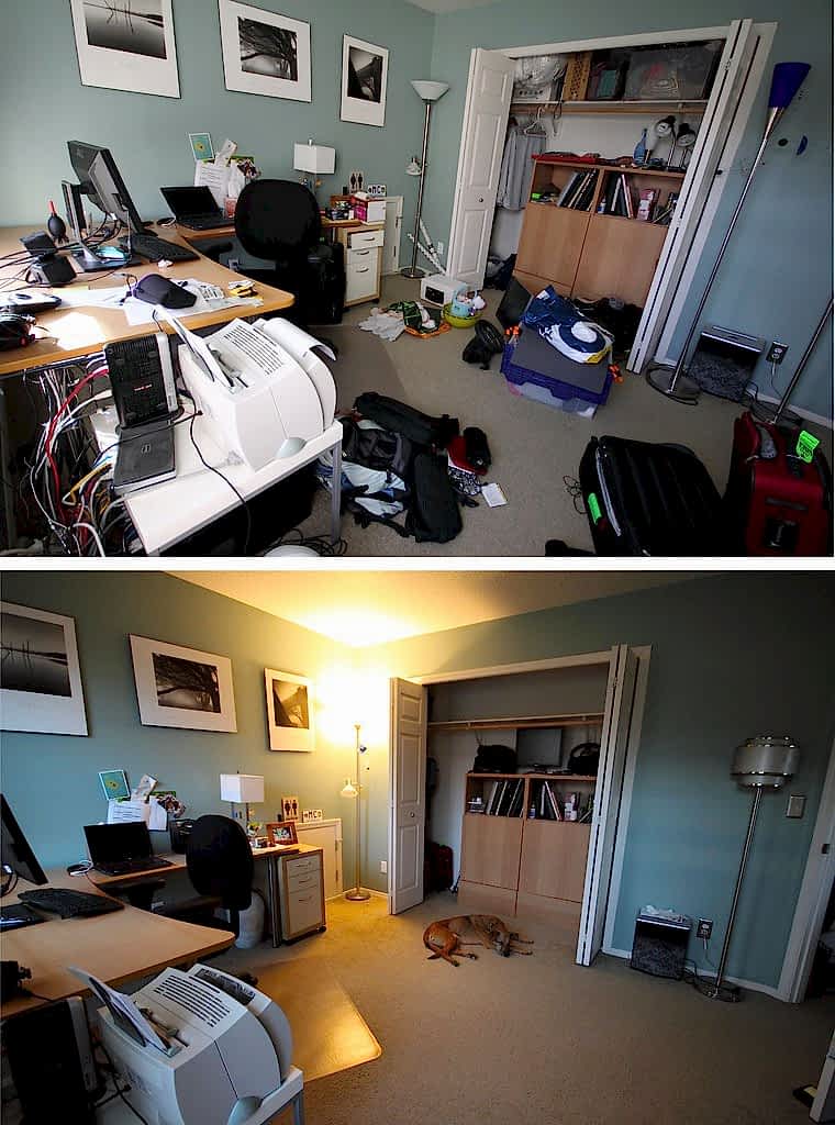 Генеральная уборка в комнате за 4 ч.