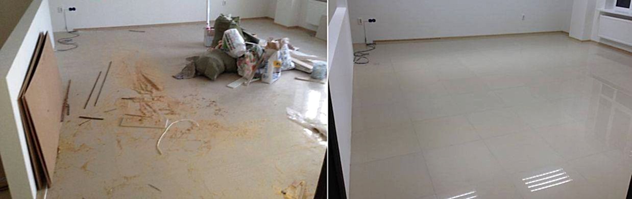 Уборка офиса 60 м2 после ремонта