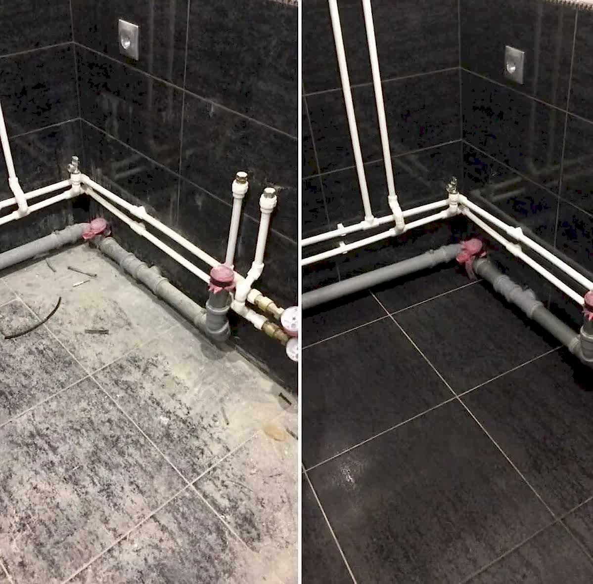 Уборка после ремонта в ванной комнате