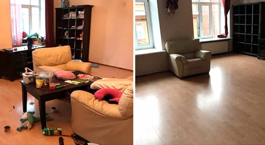 Поддерживающая уборка 4-х комнатной квартиры