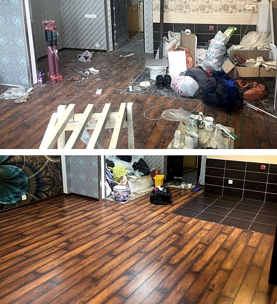 Уборка после ремонта 2-х комнатной квартиры 40 м2