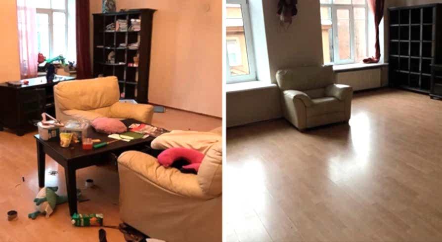 Поддерживающая уборка 4-х комнатной квартиры