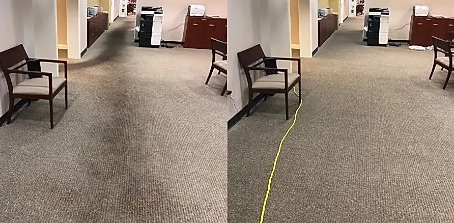 Чистка коврового покрытия в офисе