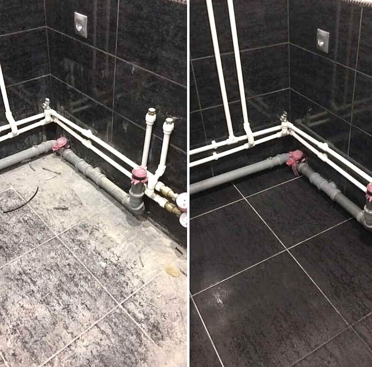 Уборка после ремонта в ванной комнате