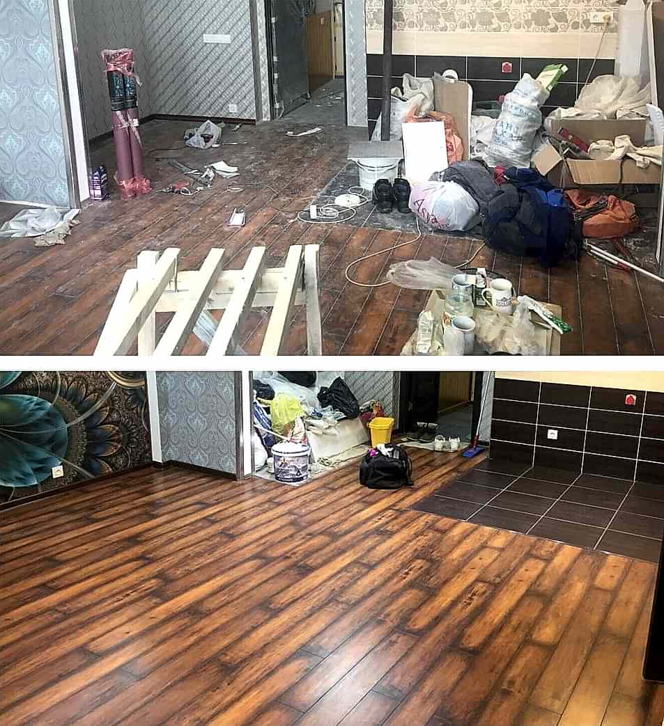 Уборка после ремонта 2-х комнатной квартиры 40 м2