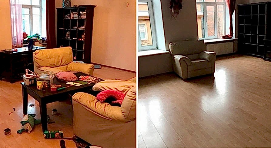 Поддерживающая уборка 4-х комнатной квартиры