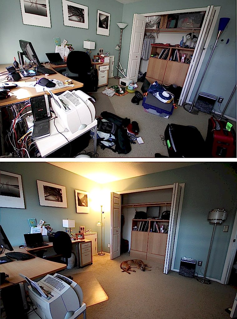 Генеральная уборка в комнате за 4 ч.