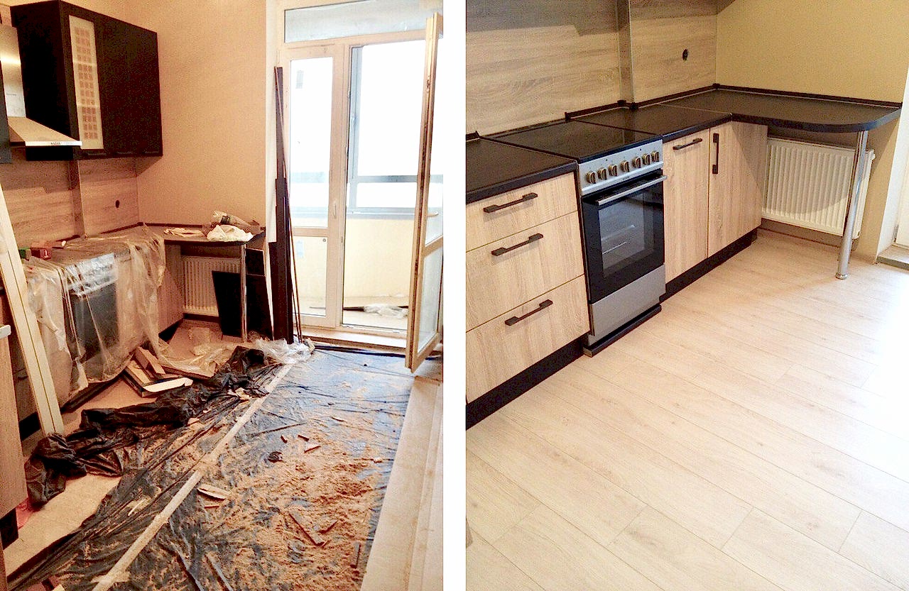 Уборка после ремонта 3-х комнатной квартиры за 5 ч.